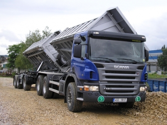 Nákladní doprava - sklápěcí souprava Scania